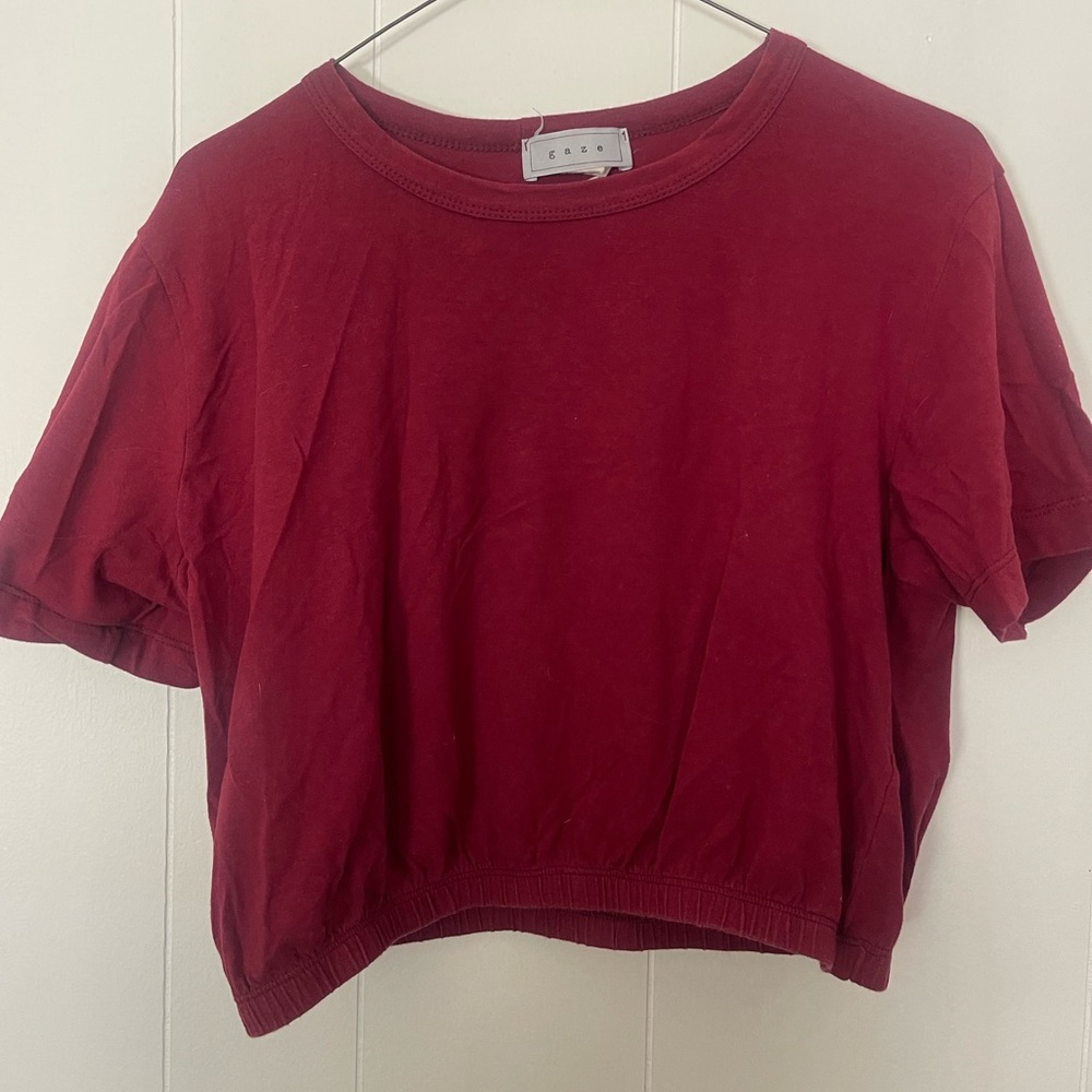 Red crop top!